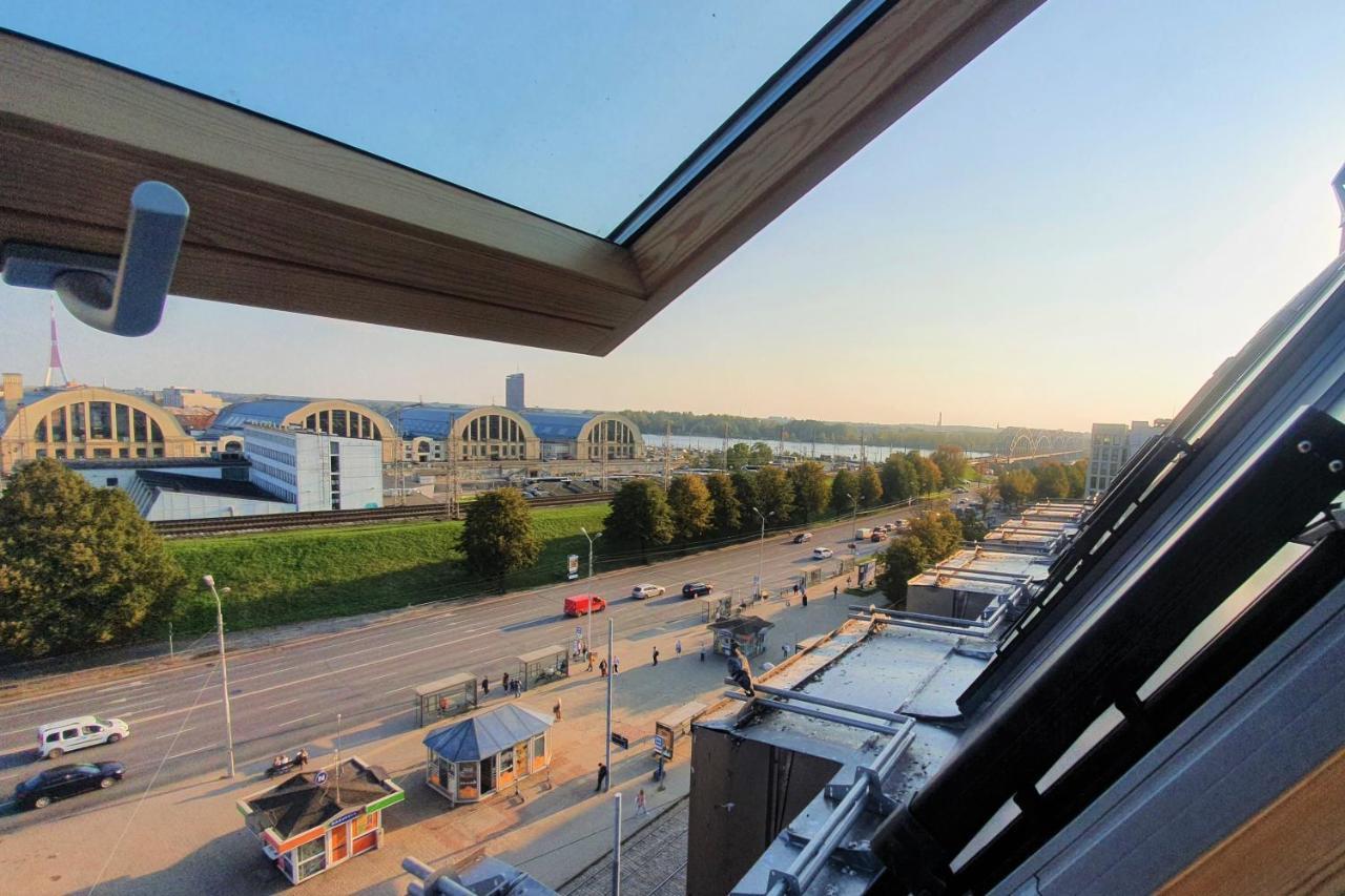 Mansard Tweepersoonskamer met 1 of 2 Bedden en Uitzicht op de Stad
