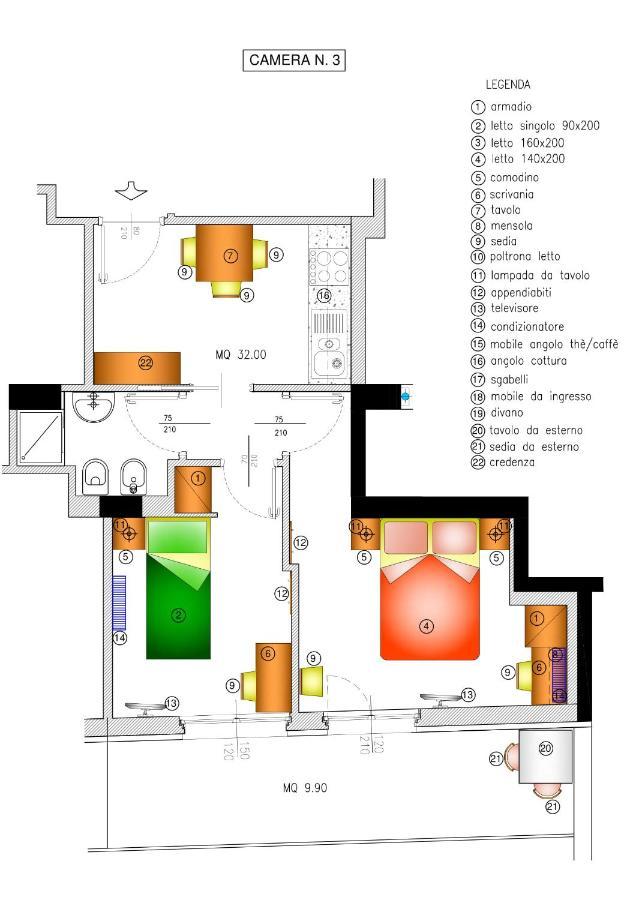 Appartamento con 2 Camere da Letto