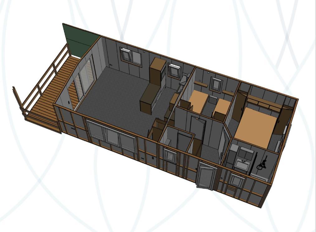 Chalet mit 2 Schlafzimmern