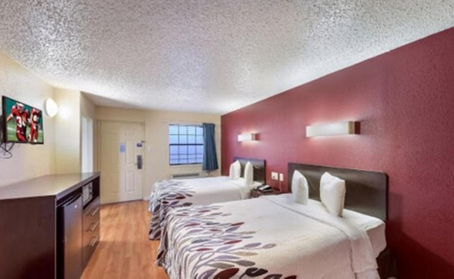Double Room with Two Double Beds - Disability Access/Roll-in Shower Non-Smoking
