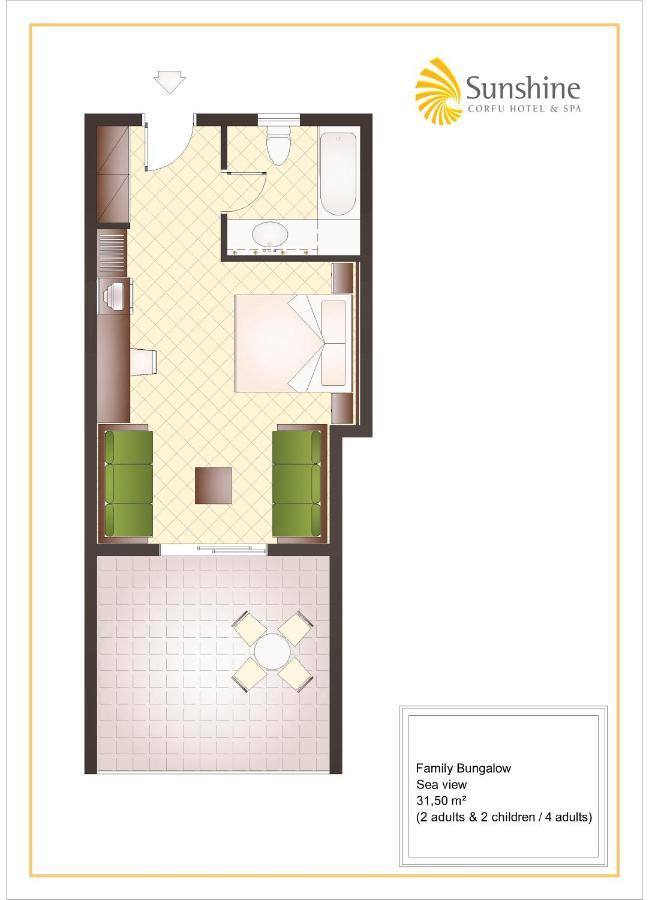 Bungalow met Uitzicht op de Tuin