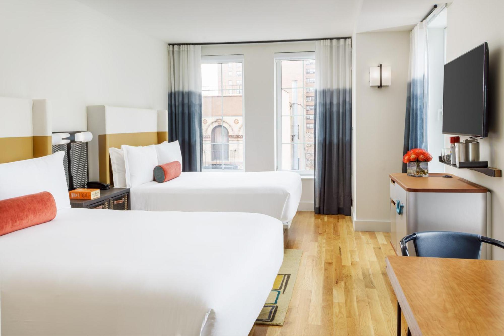 Standard Queen Room with Two Queen Beds and City View