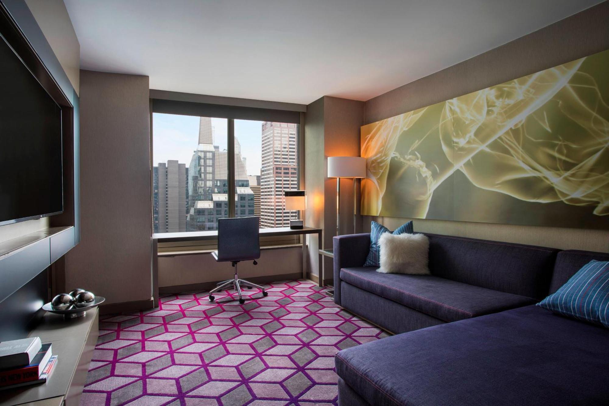 Suite Fantastic con sofá cama y vistas a Broadway - Cama extragrande