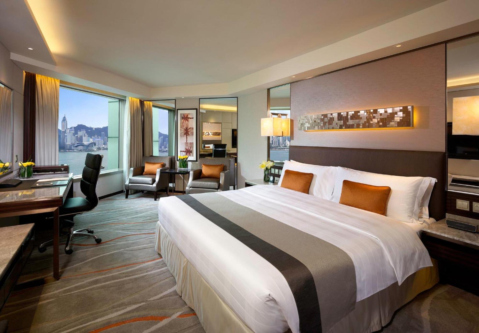 Club InterContinental Kamer met Kingsize Bed met Uitzicht op de Skyline en Haven - Toegang tot de Executive Lounge
