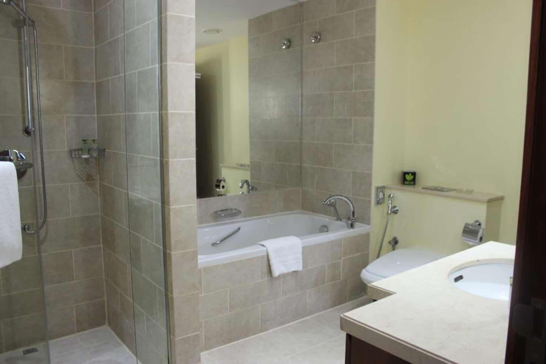 1 Camera con Letto King Size, Balcone, Vista Downtown, Fumatori, Trasferimento Gratuito per Kite Beach, Dubai Mall e Stazione della Metropolitana