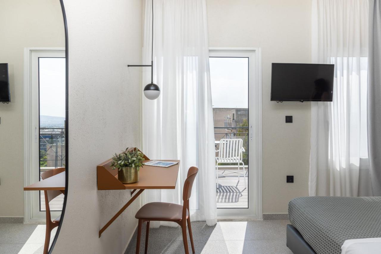 Deluxe Tweepersoonskamer met 1 Tweepersoonsbed of 2 Aparte Bedden - Uitzicht op Acropolis