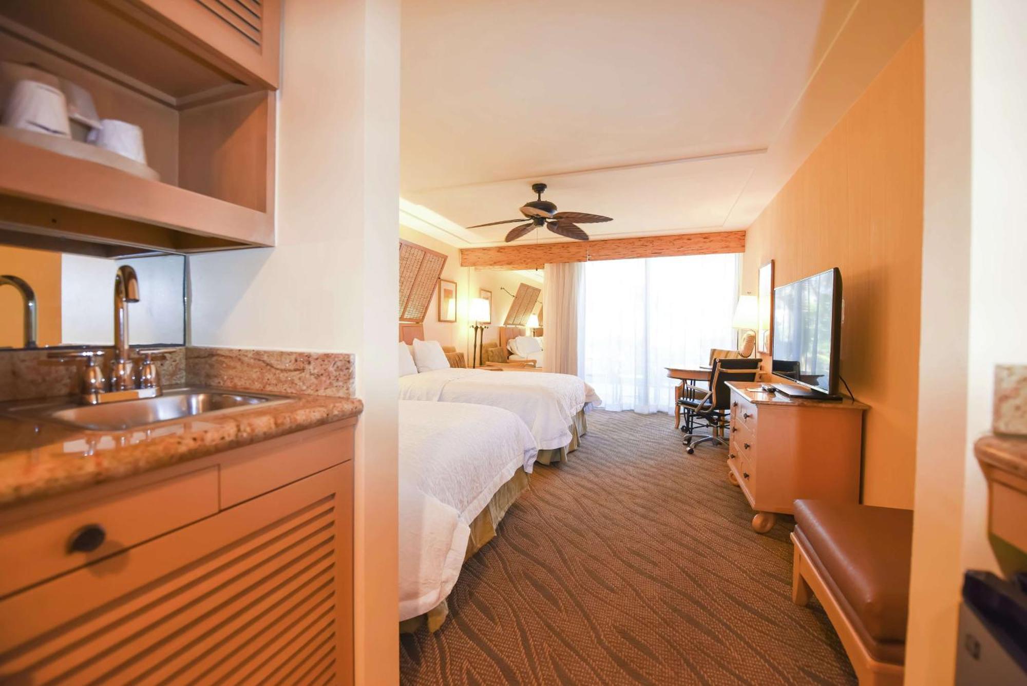 Double Room with Two Double Beds - Pool View - Non-Smoking