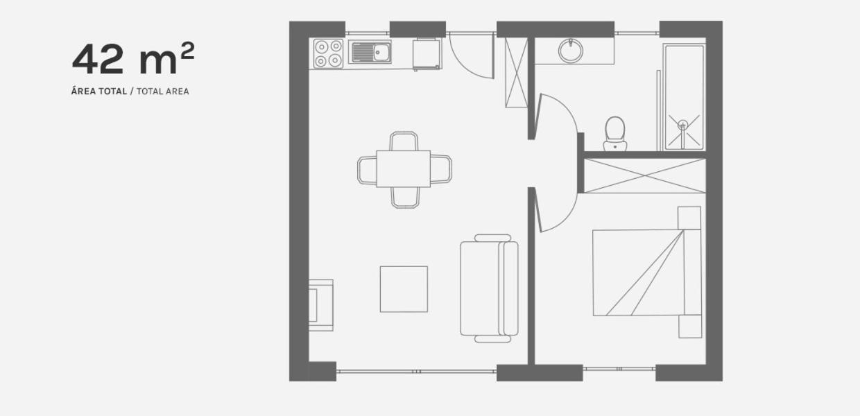 Casa de 1 Quarto