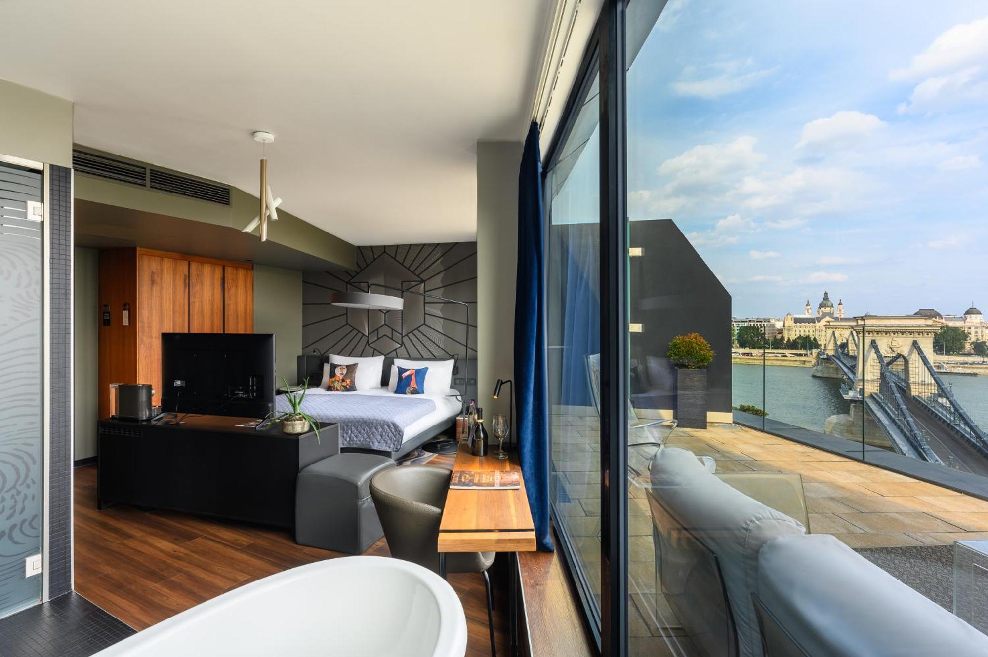 Chambre Deluxe au Dernier Étage avec Balcon - Vue sur Danube