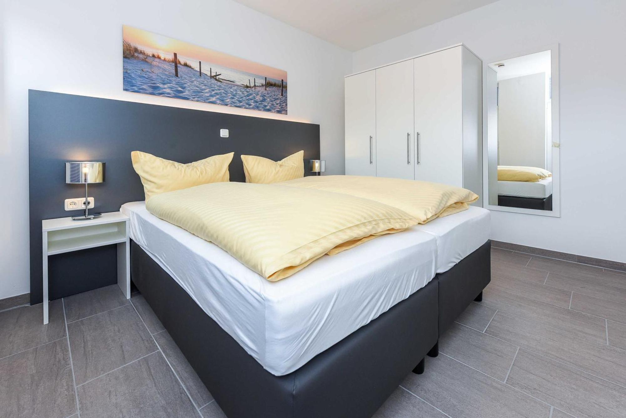 Apartment mit 2 Schlafzimmern und Dusche