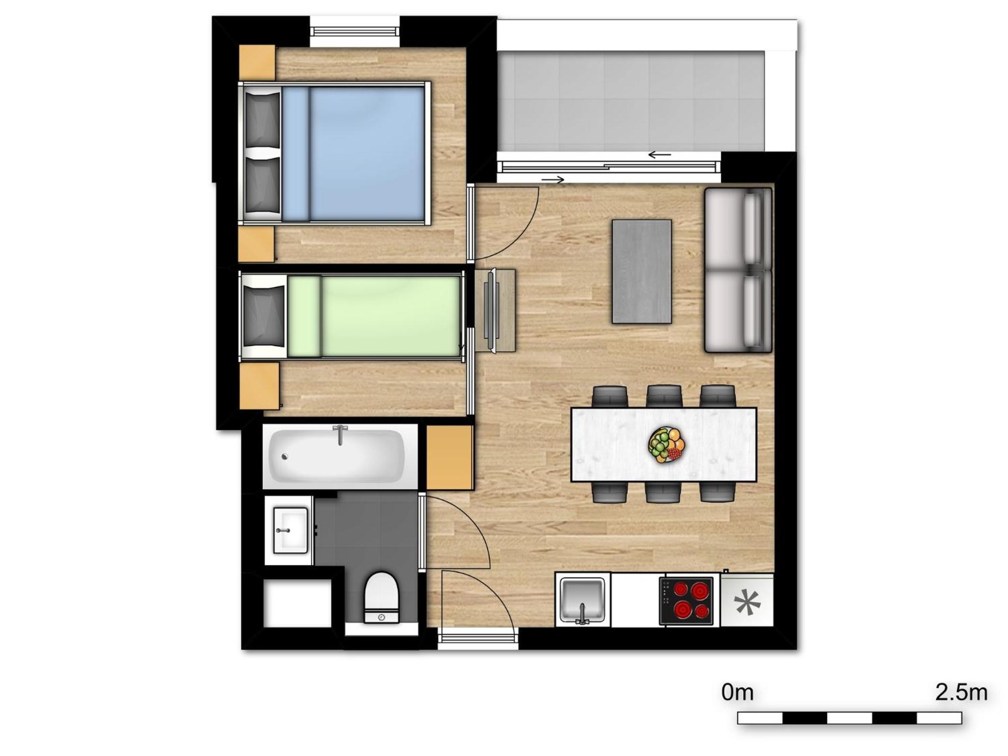 Suite Familiale Spacieuse | 2 Adultes + 3 Enfants