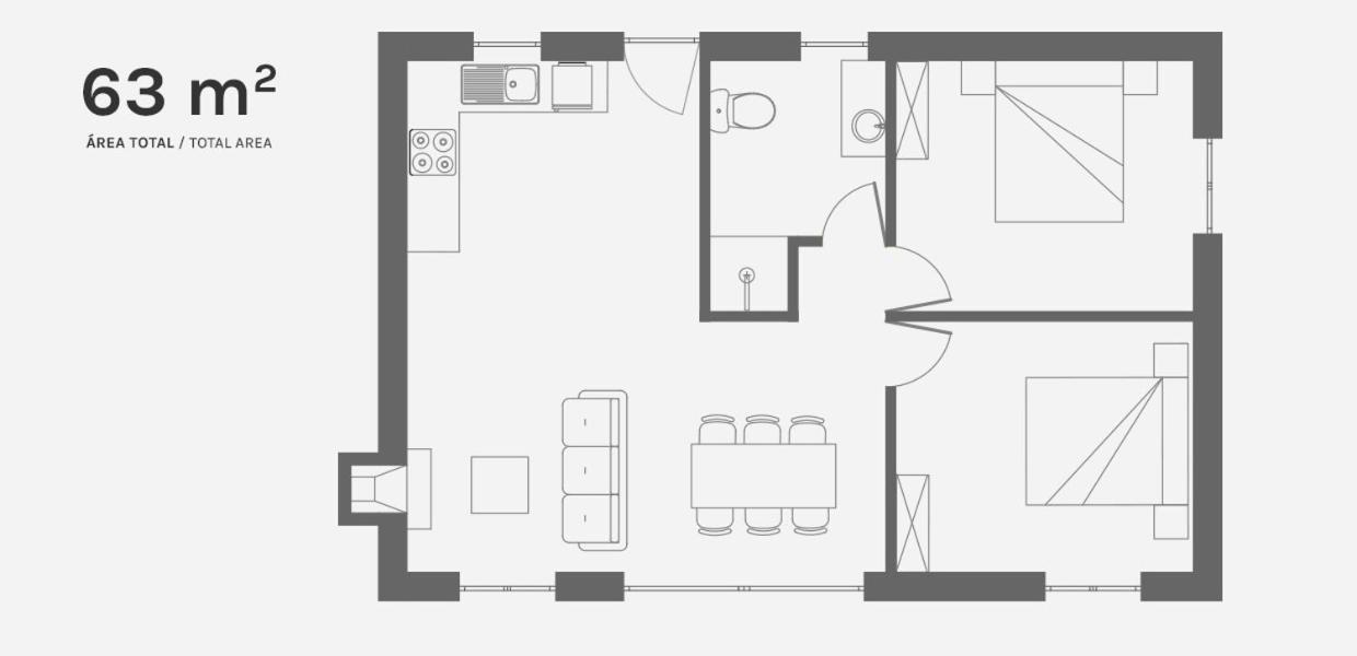 Casa com 2 Quartos