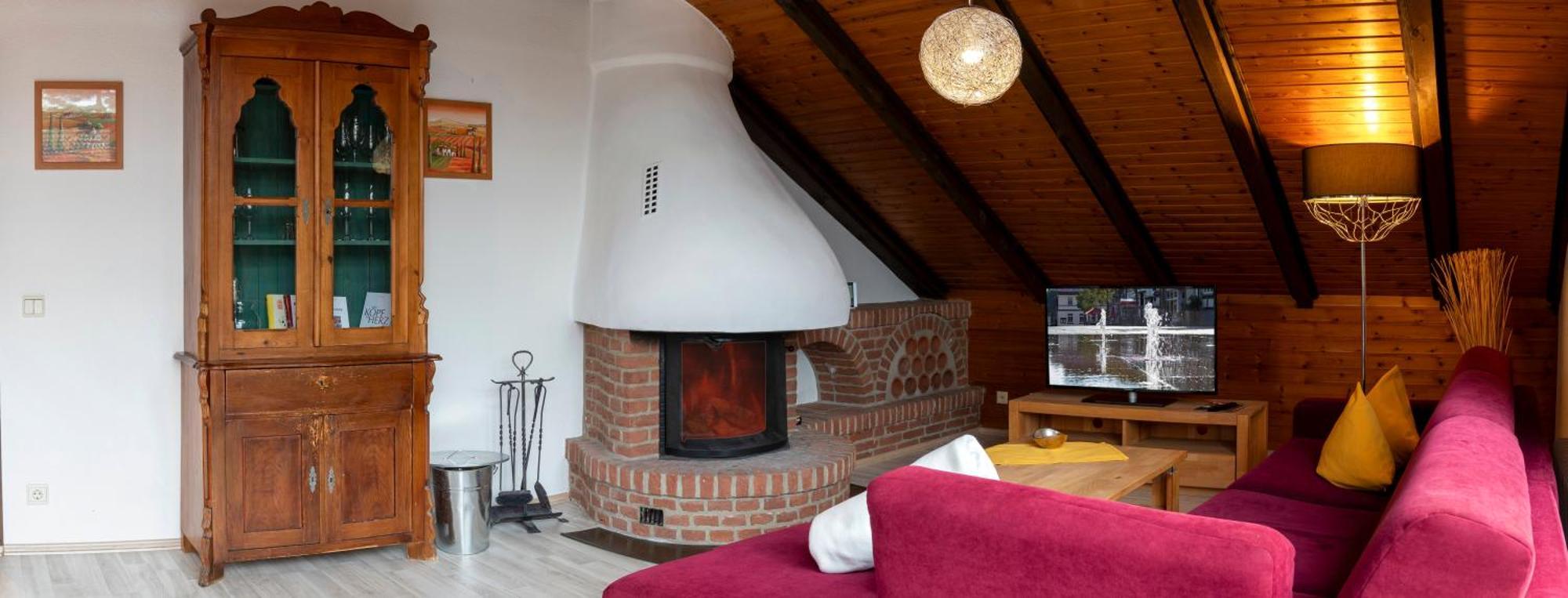 Exklusives Apartment mit Kamin und Dachterrasse