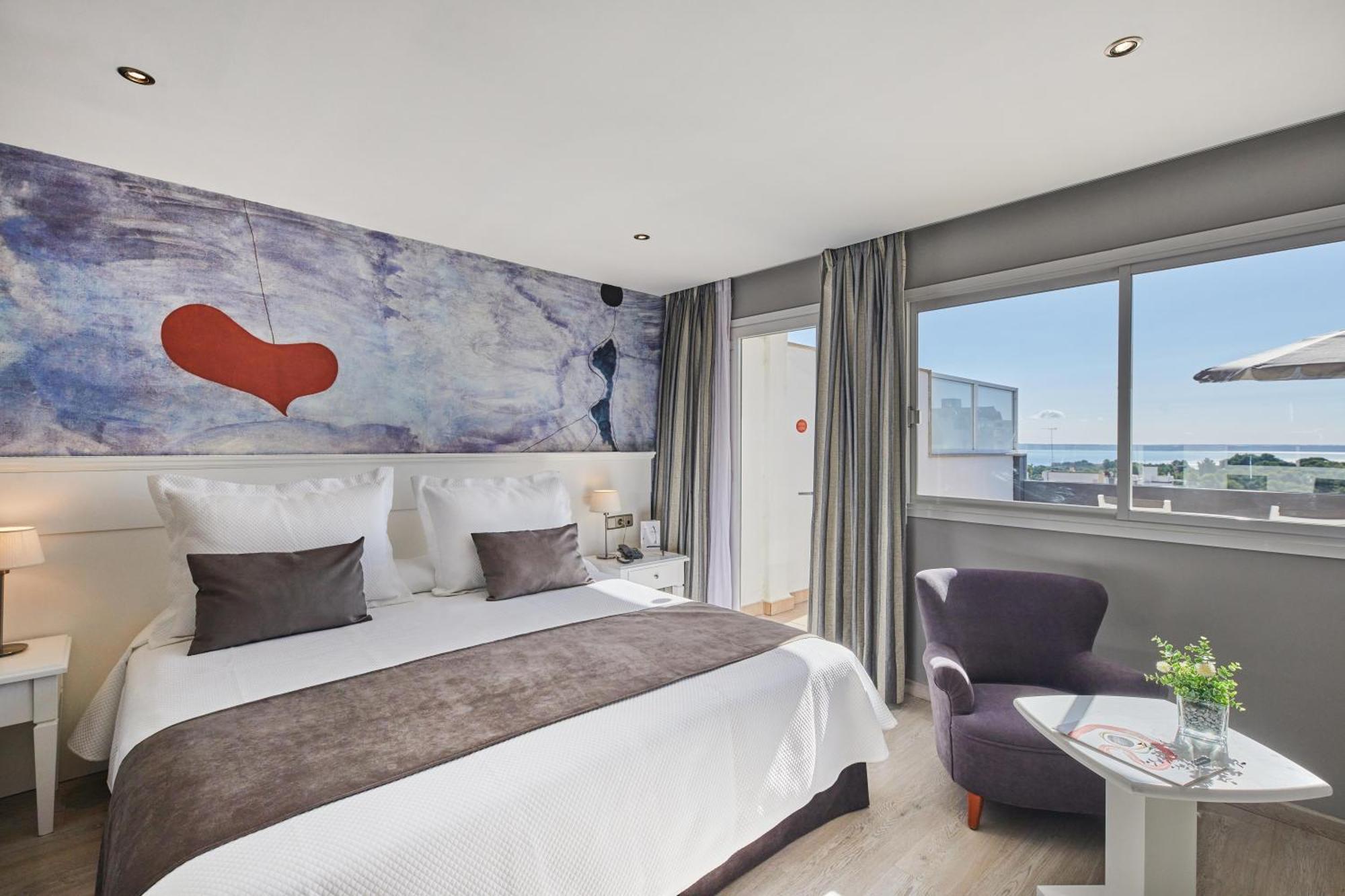 Deluxe Tweepersoonskamer met 1 of 2 Bedden en Uitzicht op Zee