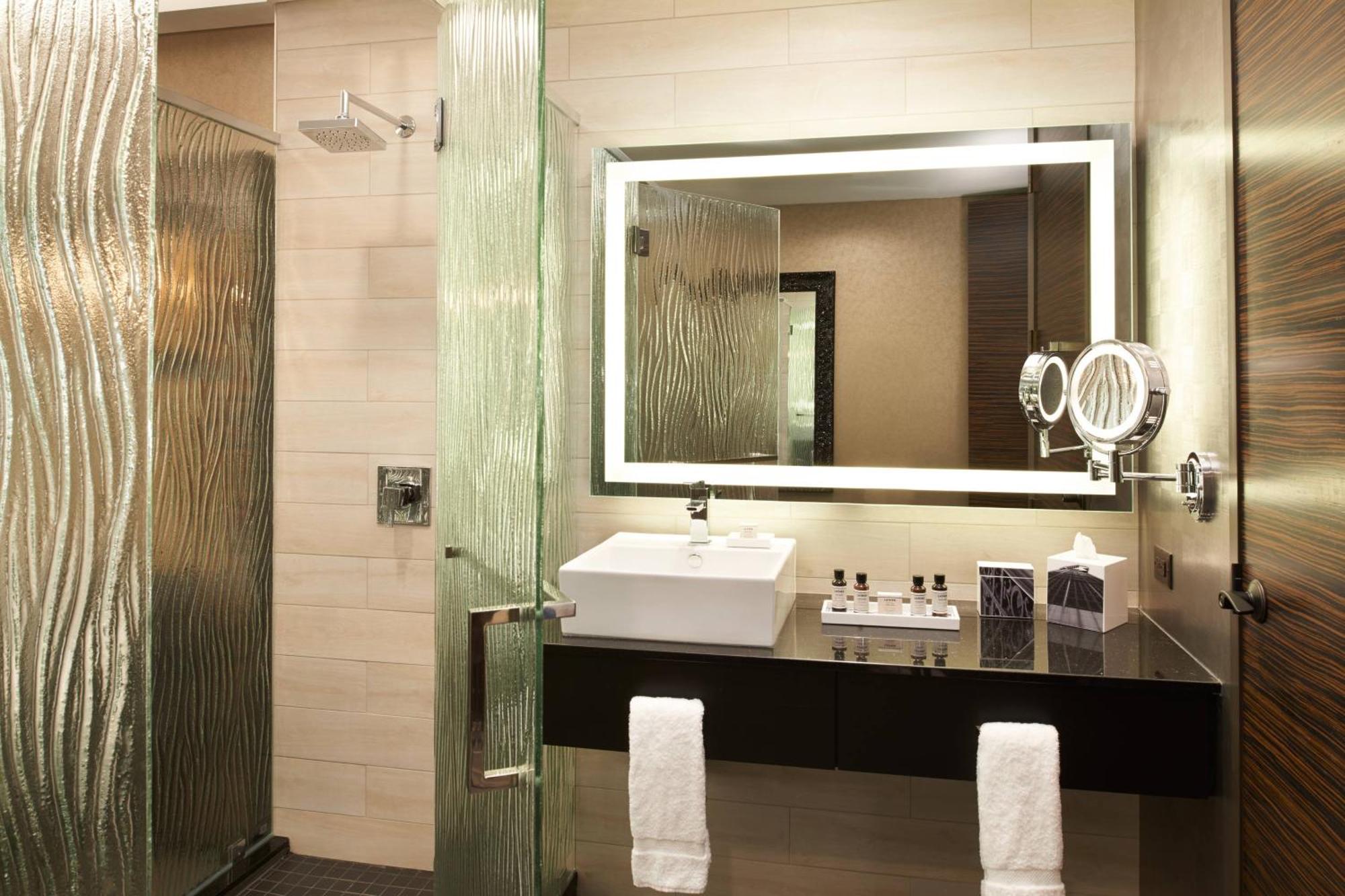 Queen Studio with Sofa Bed and Transfer Shower - Mobility and Hearing Accessible