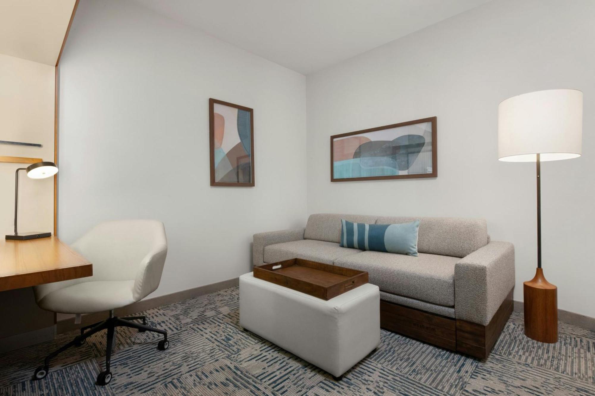 Queen Suite with Two Queen Beds and Trundle Sofa - Hearing Accessible