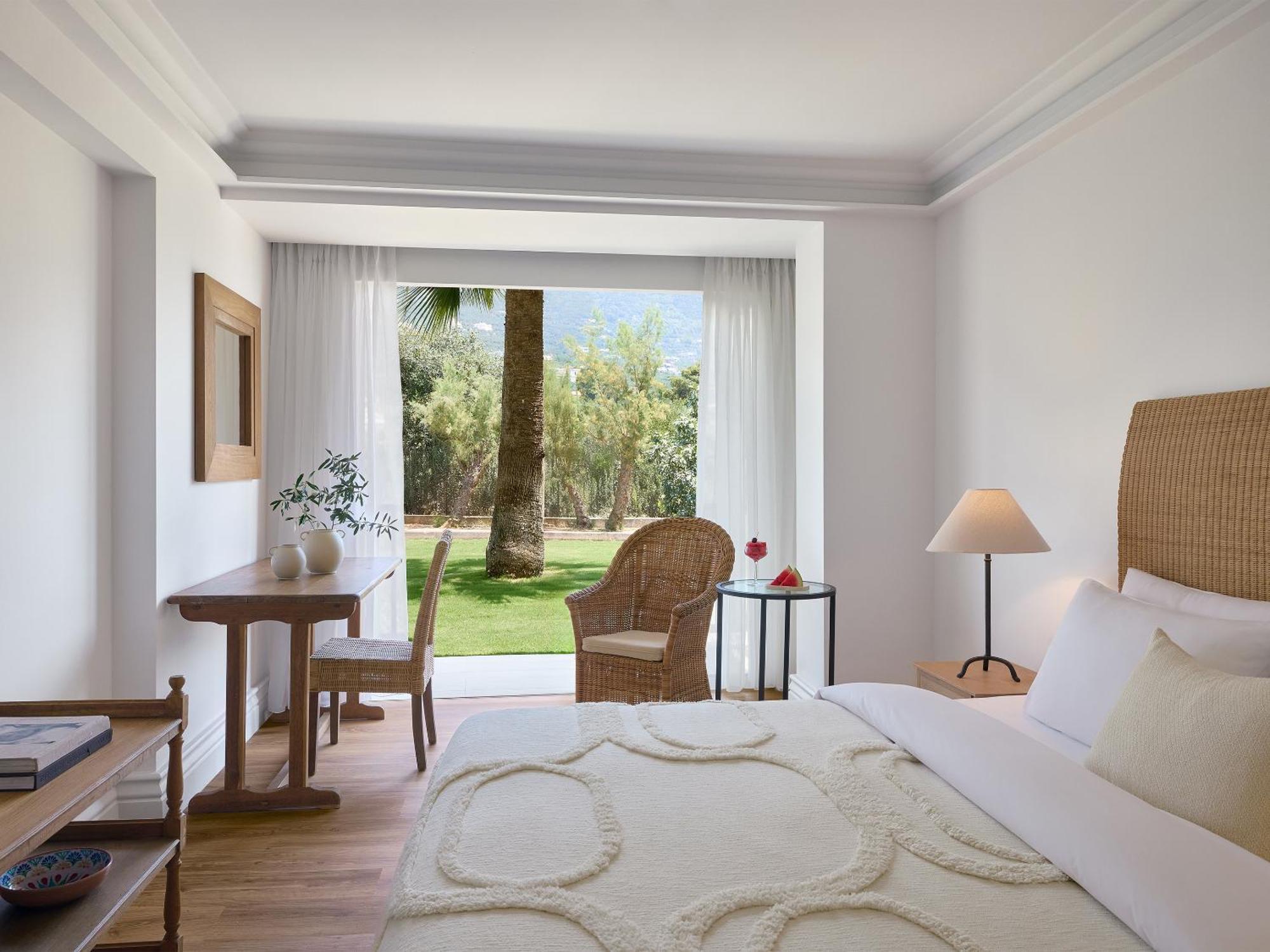 Zimmer zum Garten mit Veranda