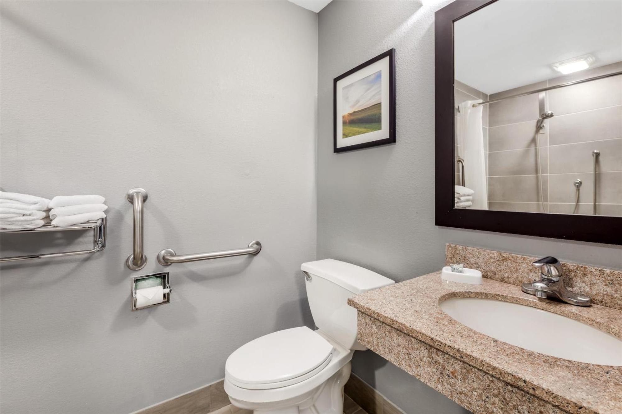 King Room with Mobility Accessible Roll-In Shower