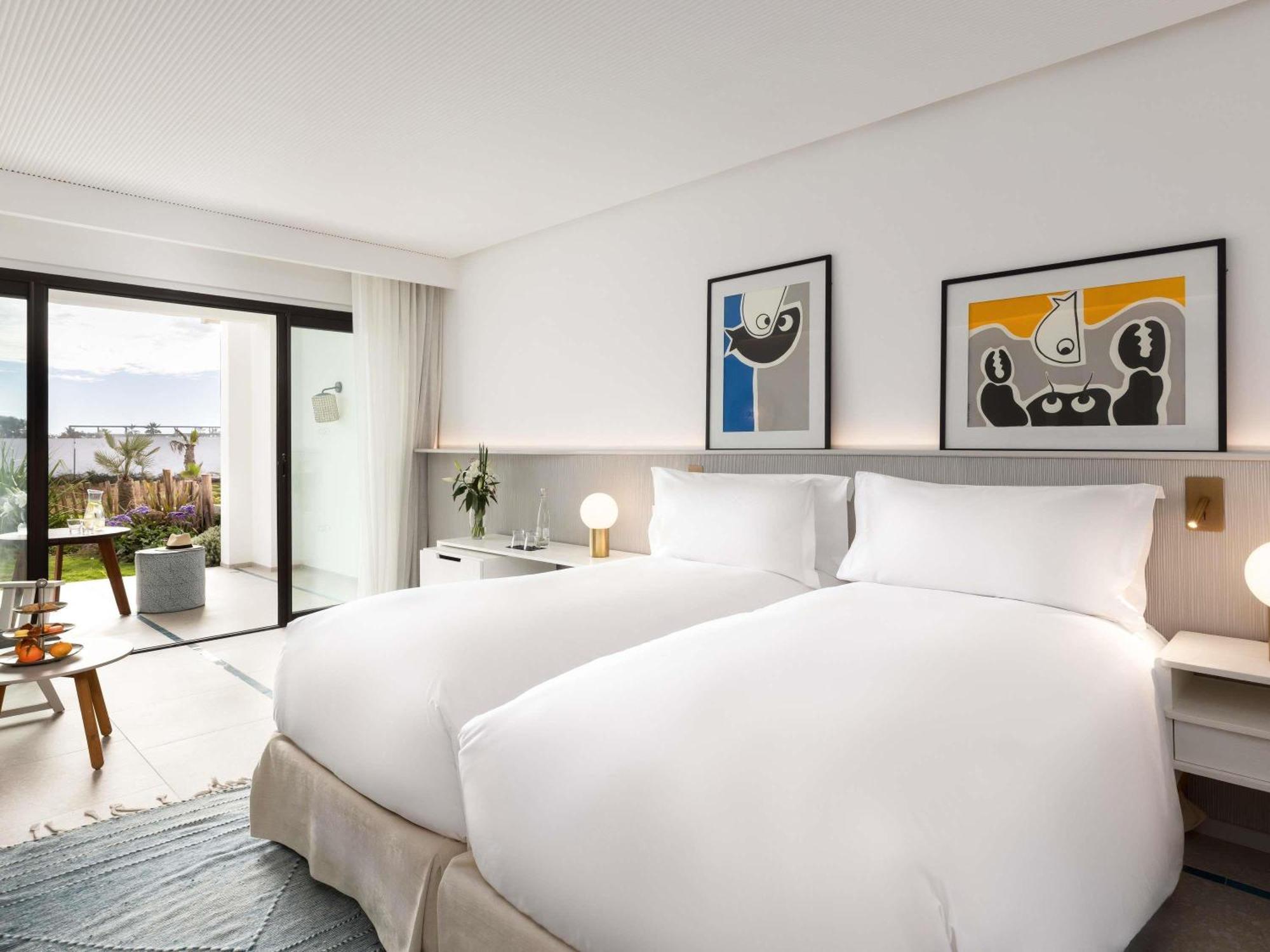 Chambre Lits Jumeaux de Luxe avec Vue sur Jardin