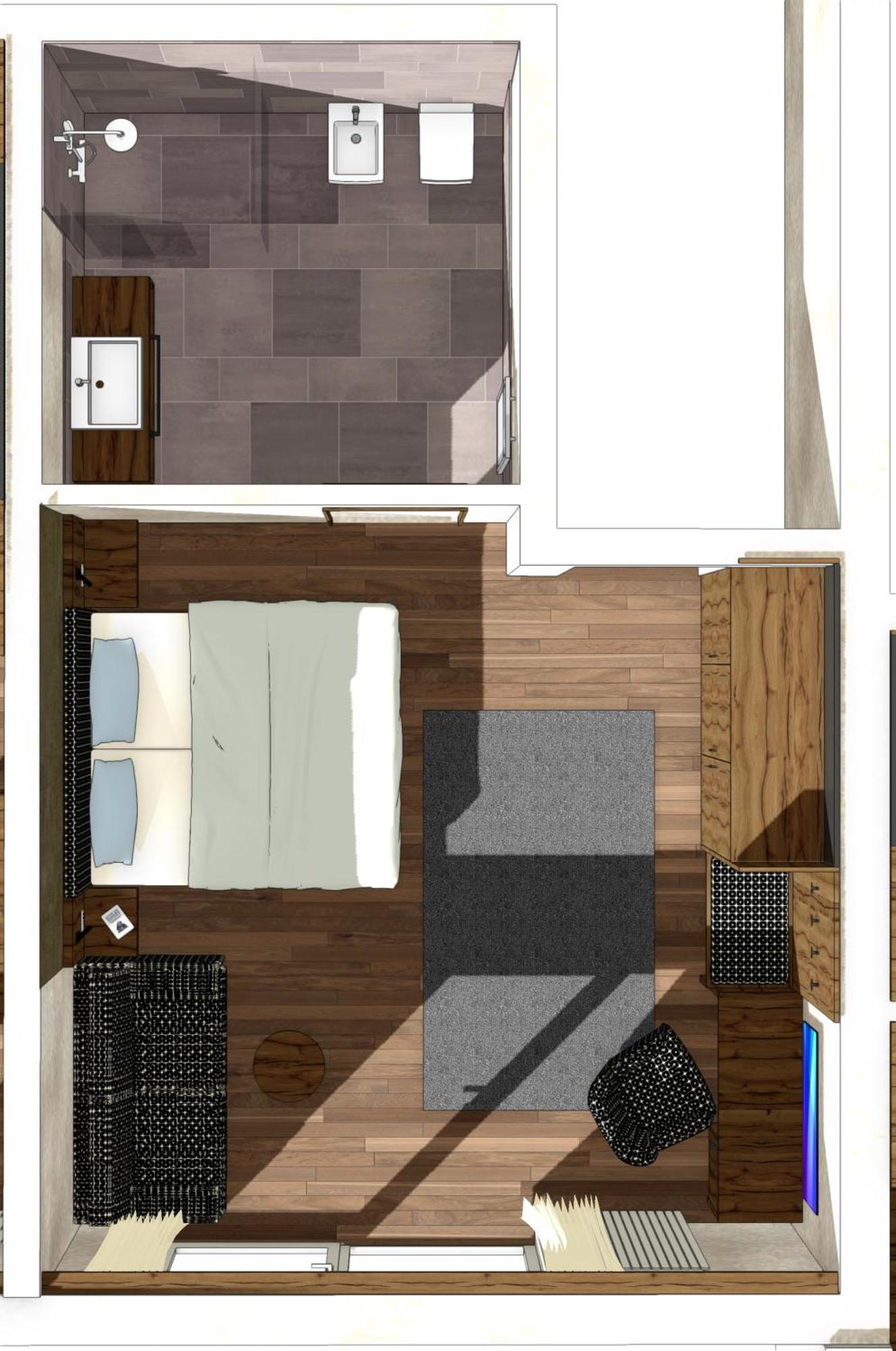 Junior Suite con Balcone e Vista Montagna