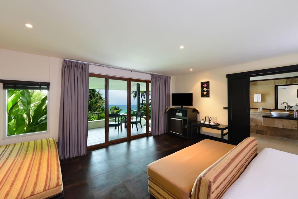 Deluxe Doppel-/Zweibettzimmer mit Meerblick