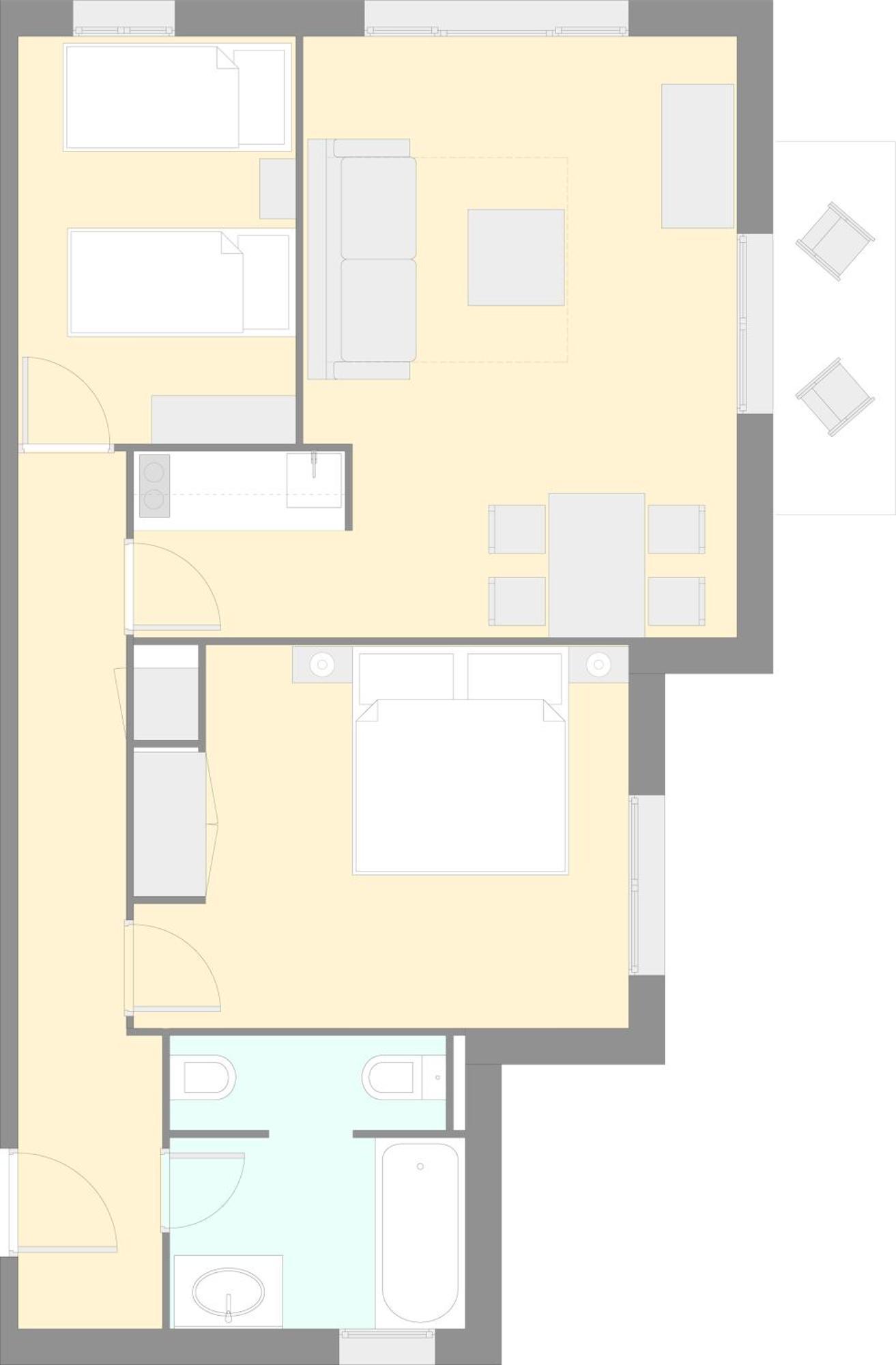 Two Bedroom Apartment with Terrace and Mountain View,1552746757:JPEG