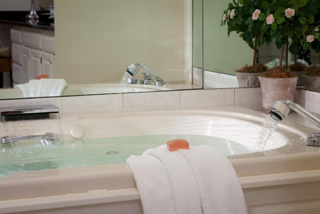 Deluxe Queen Room with Fireplace and Spa Bath
