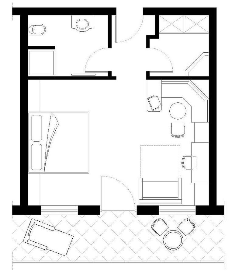 Deluxe Doppelzimmer mit Südbalkon und Bergblick