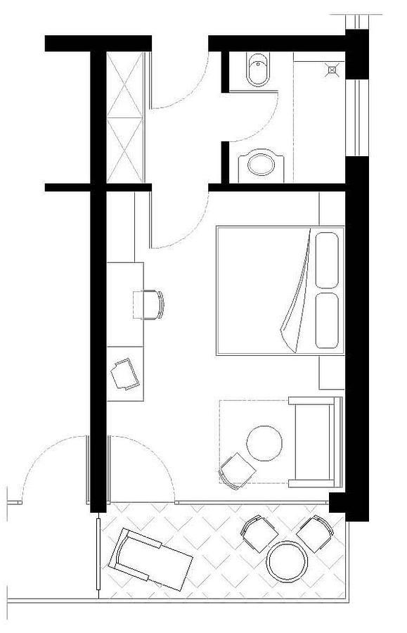 Standard Doppelzimmer mit Balkon