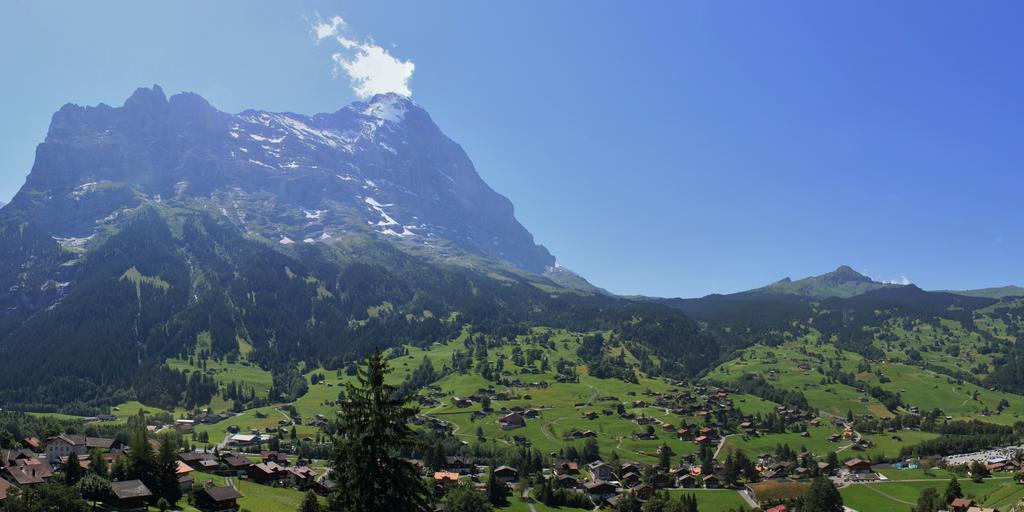 Classic Driepersoonskamer met Airconditioning en Uitzicht op de Eiger