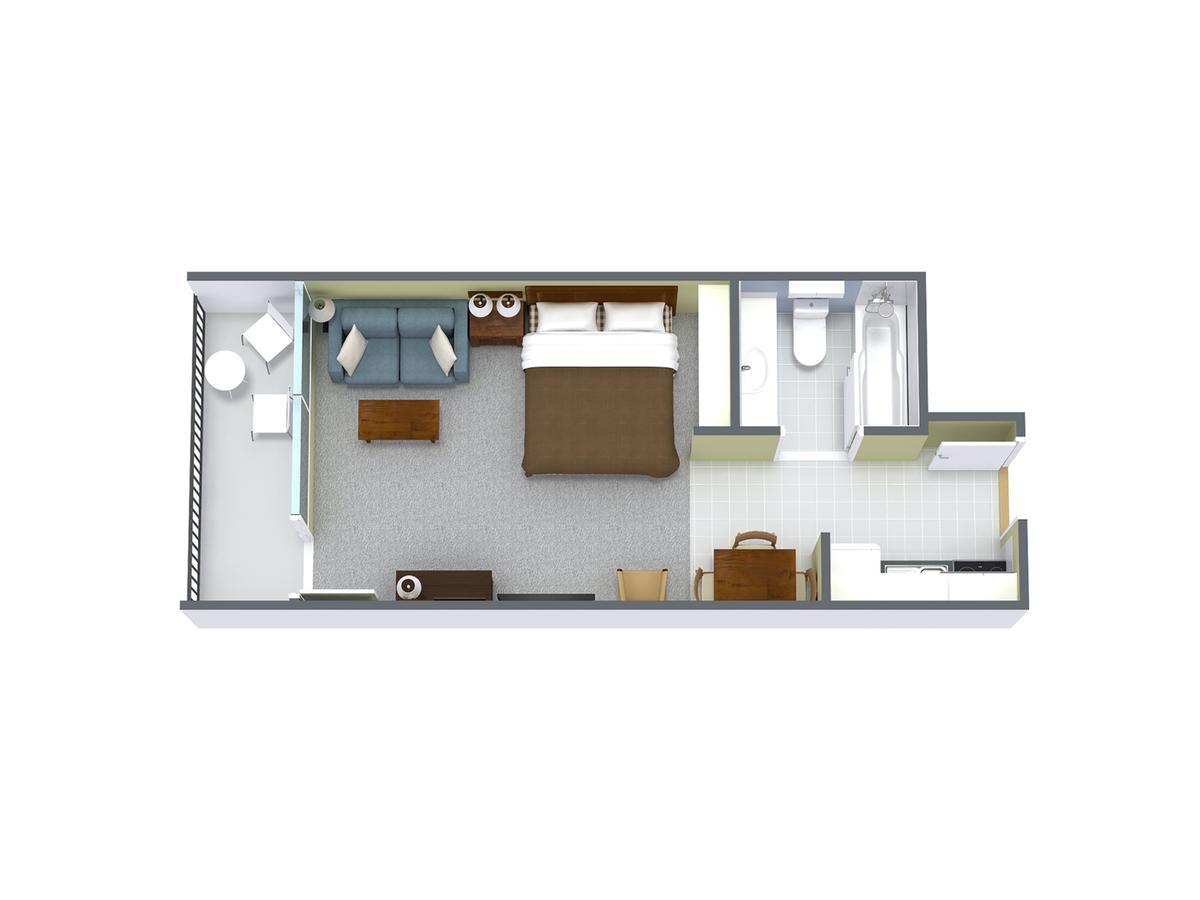 1 Bedroom Oceanfront Efficiency with 2 Queen Beds - B1