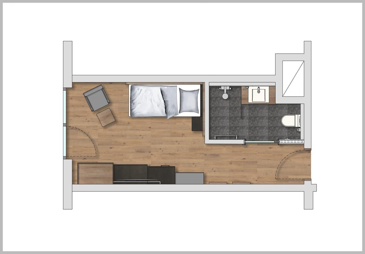 Einzelzimmer mit Balkon