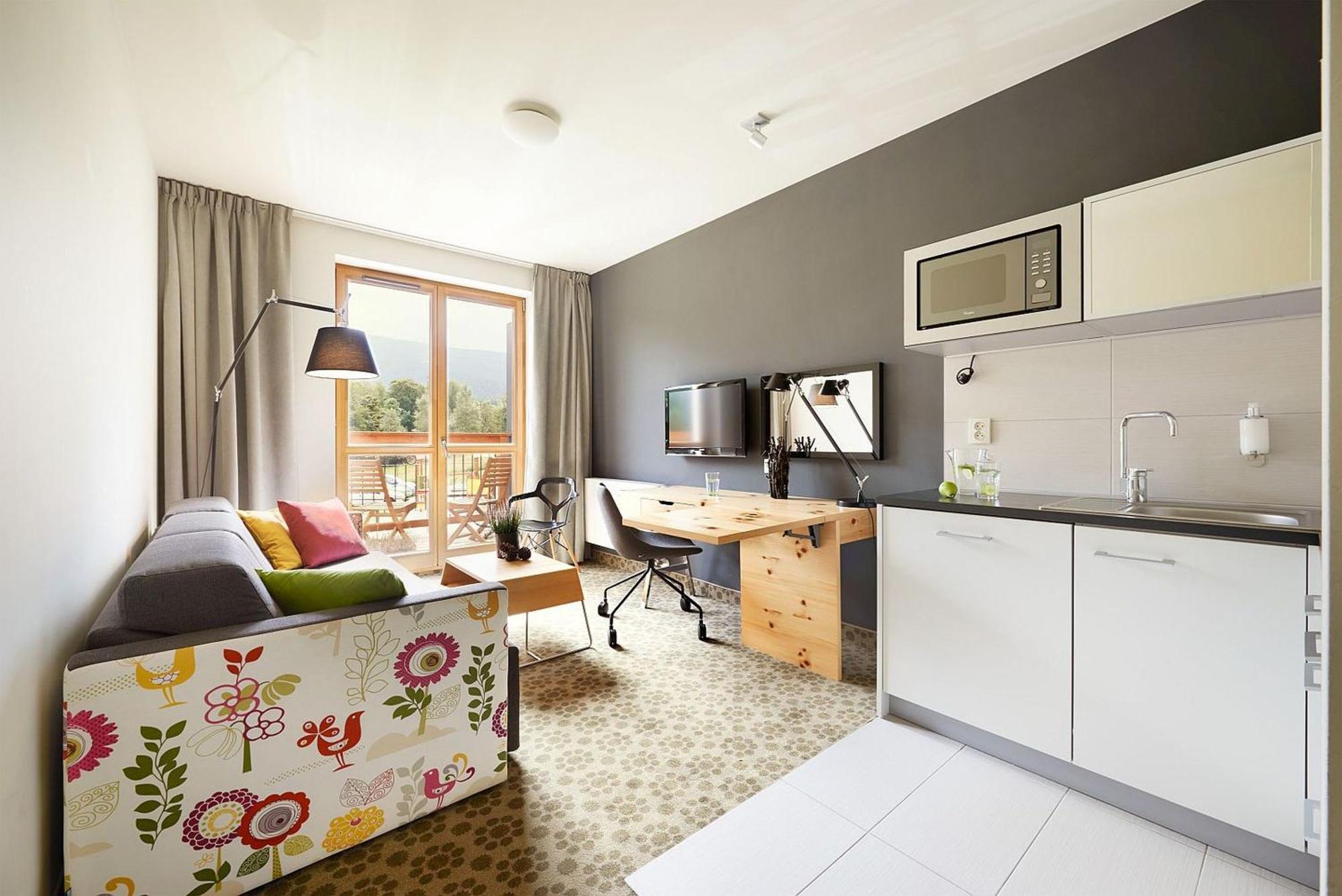 Apartment mit 1 Schlafzimmer und Bergblick