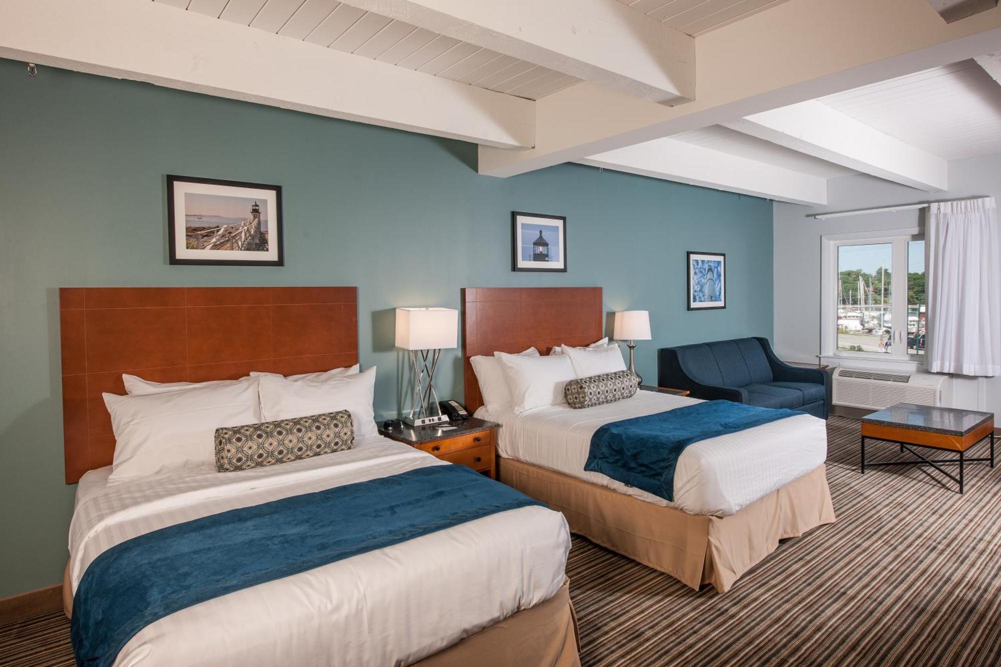 Two Queen Beds with Balcony and Harbor View