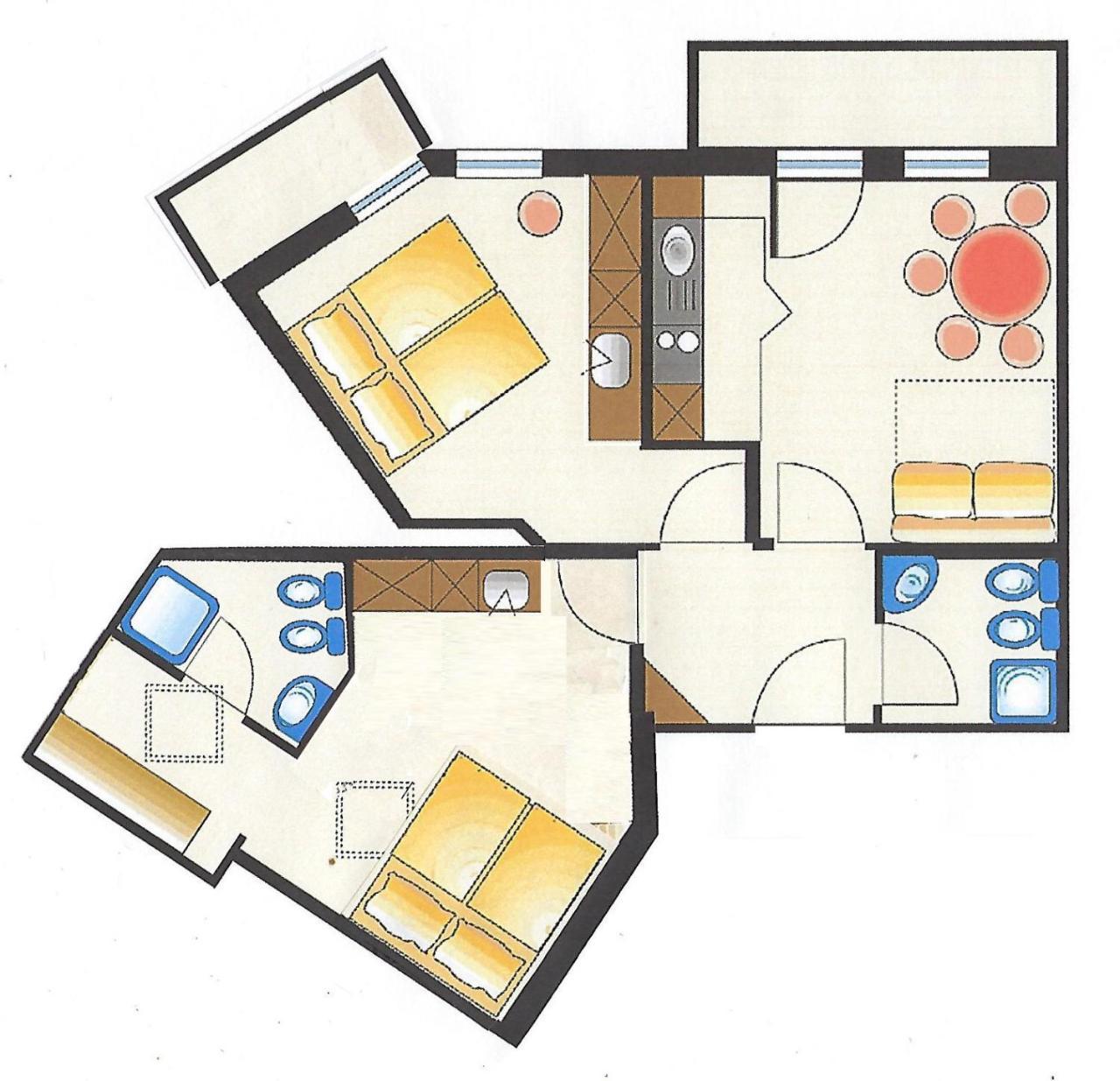 Appartamento con 2 Camere da Letto