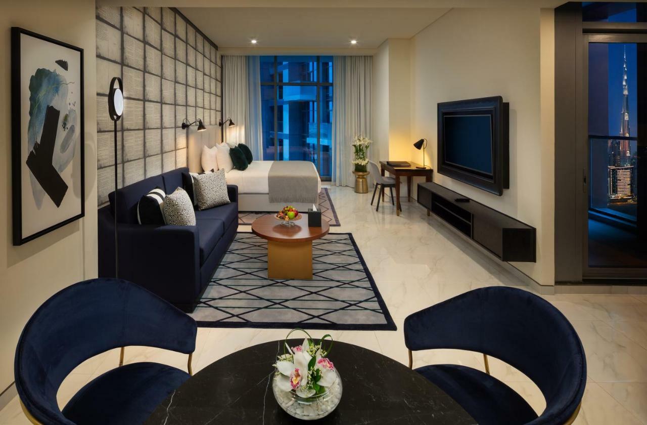 Studio Exécutif - Vue Partielle sur Burj Khalifa - Avec Navette Gratuite vers la Plage et le Centre Commercial