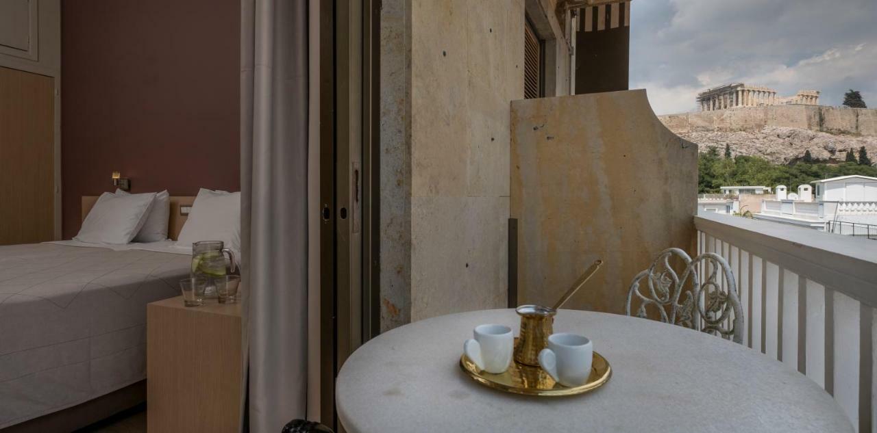 Camera Doppia con Letti Singoli e Vista sull'Acropoli
