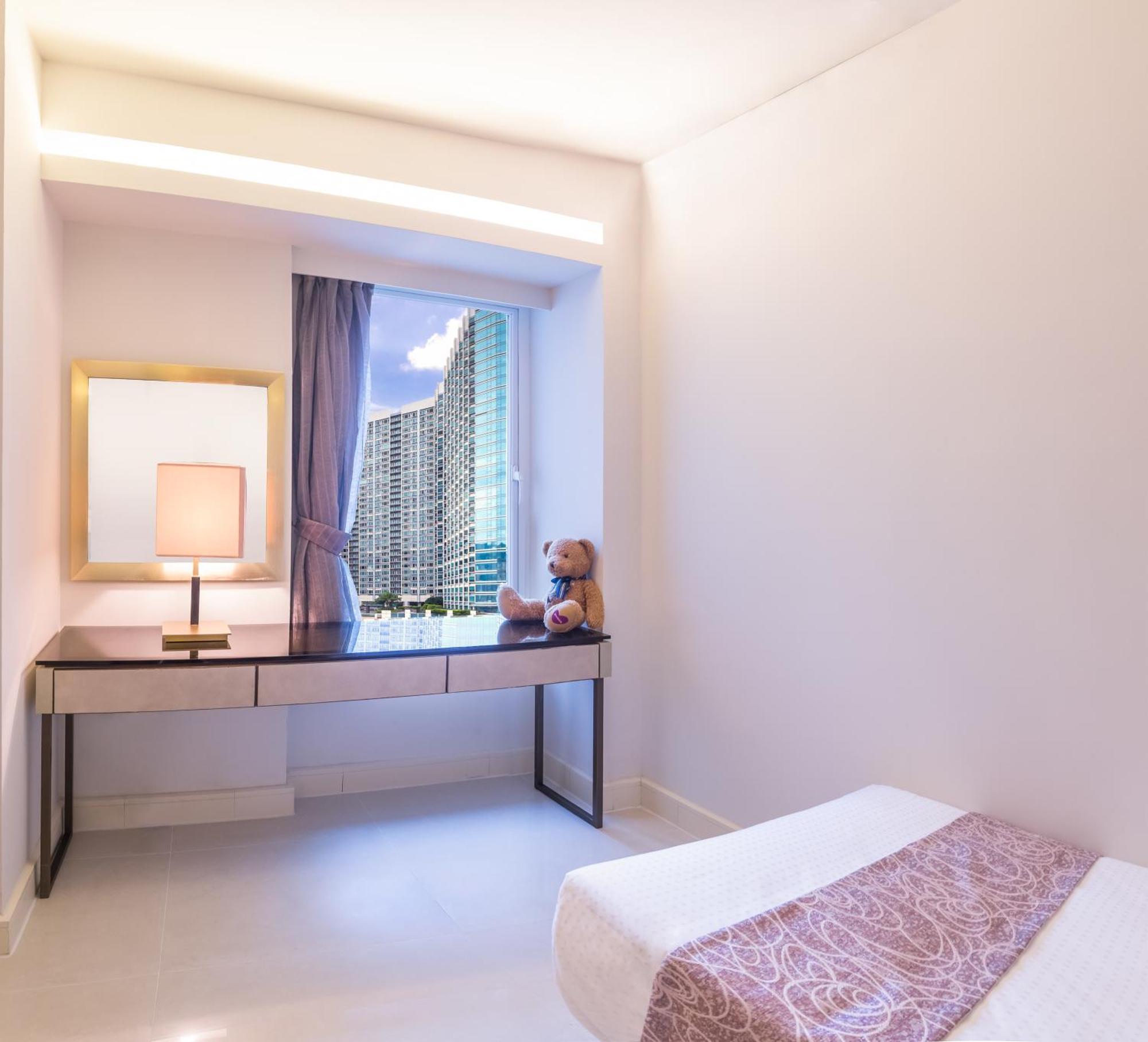 Suite met 2 slaapkamers met uitzicht op de stad