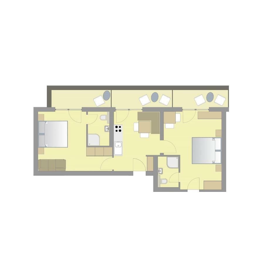Apartment mit 2 Schlafzimmern