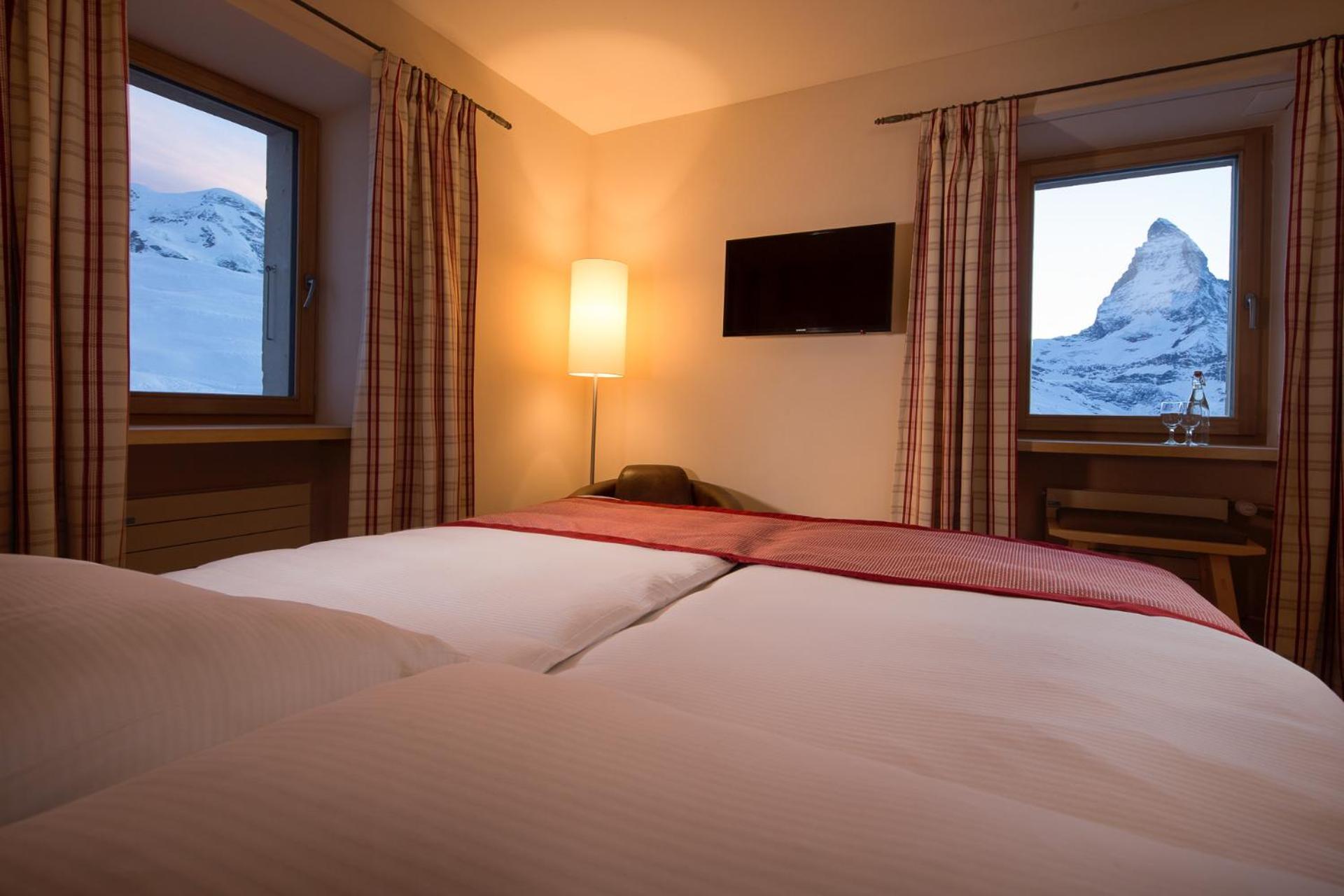 Doppelzimmer mit Blick auf das Matterhorn