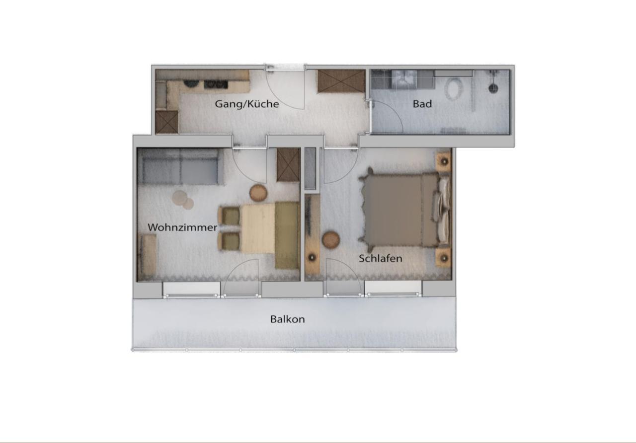 Appartement met Balkon