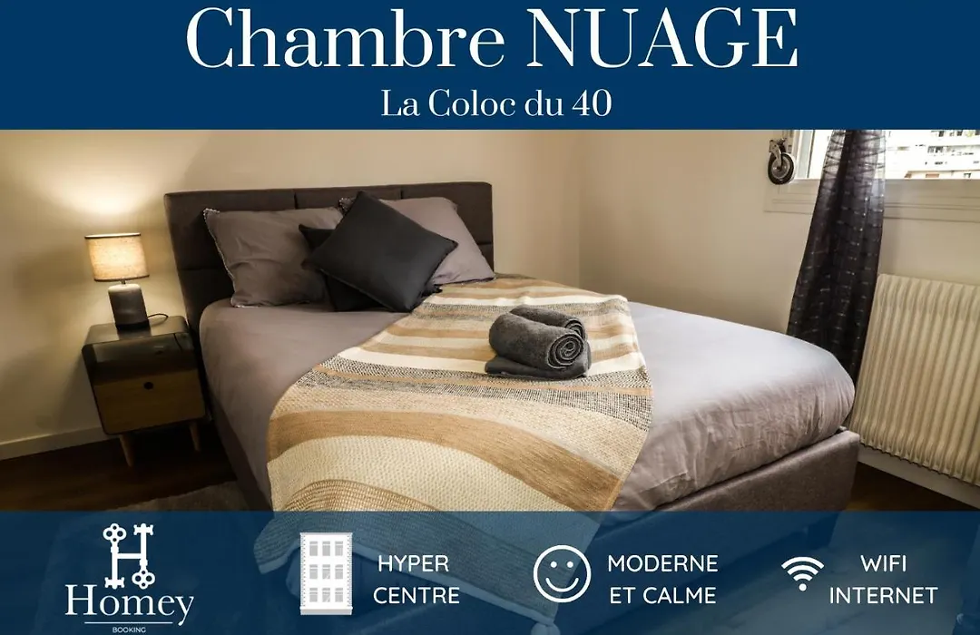 Homey La Coloc Du 40 - Colocation Haut De Gamme De 4 Chambres Uniques Et Privees - Proche Transports En Commun - Aux Portes De Geneve-1