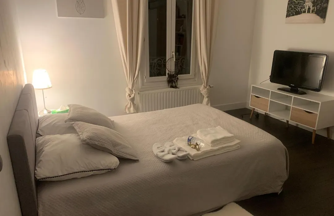 Chambre Dans Maison Avec Piscine - Proche Eurexpo & Groupama Stadium-1