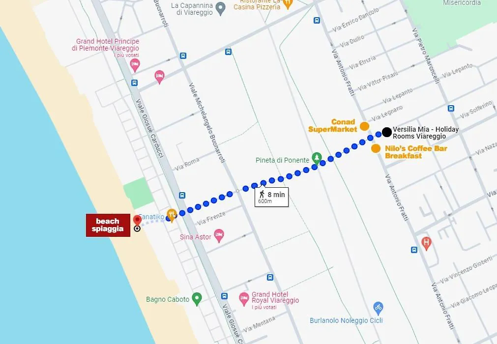 Versilia Mia - Beach At 8Min By Walk! New Rooms! Air Condition!-1
