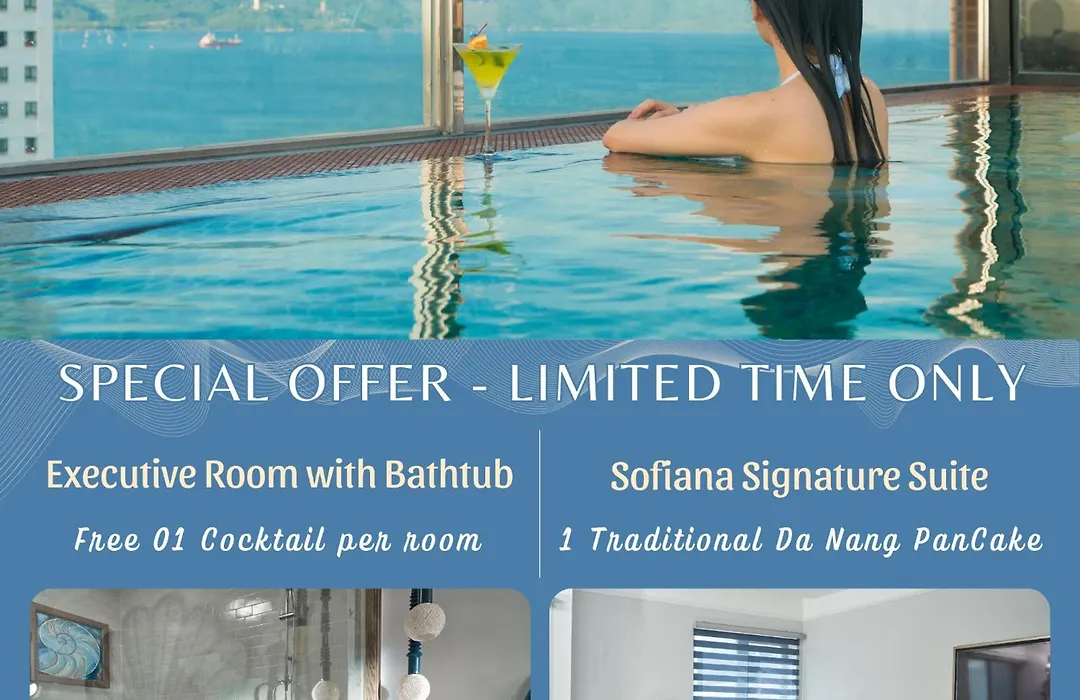 Sofiana My Khe Hotel & Spa - Rooftop Pool Bar - Free 01 Draught Beer And 20-Minute Spa Per Room-1