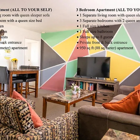 Home Style Apartments - 1 & 3 Bedroom Suites With Full Kitchen-3