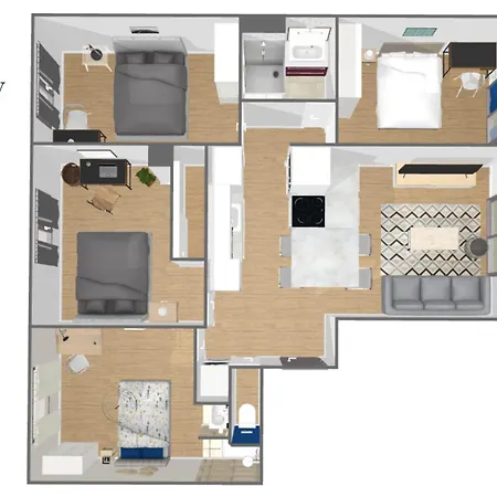 Homey La Coloc Du 40 - Colocation Haut De Gamme De 4 Chambres Uniques Et Privees - Proche Transports En Commun - Aux Portes De Geneve-3