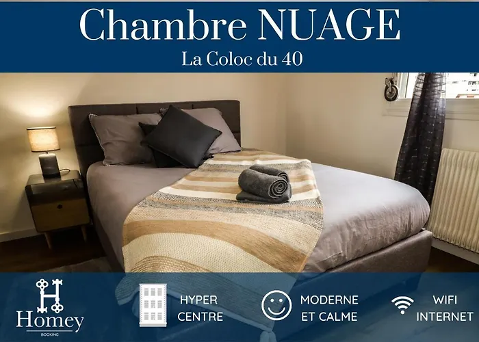 HOMEY LA COLOC DU 40 - Colocation haut de gamme de 4 chambres uniques et privées - Proche transports en commun - Aux portes de Genève Annemasse