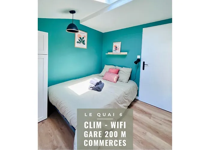 LE QUAI 6 - Studio neuf CALME LUMINEUX - CLIM - WiFi - Gare à 200m Agen