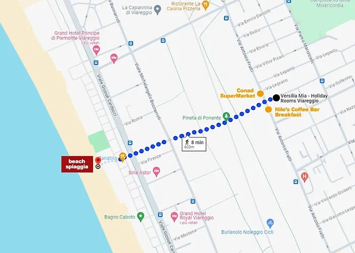 Versilia Mia - Beach At 8Min By Walk! New Rooms! Air Condition! Viareggio